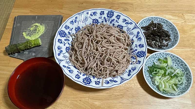 年越し蕎麦は熱海で買ったわさびとともに