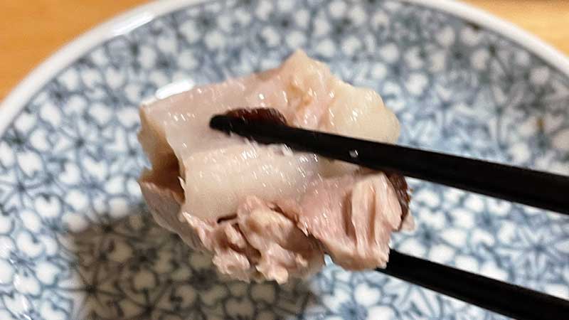 熱川ポークで作った雲白肉　アップ