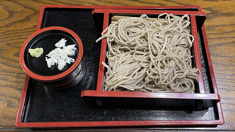 南会津 湯ノ花温泉 民宿かじや 夕食の〆は名物の裁ちそば